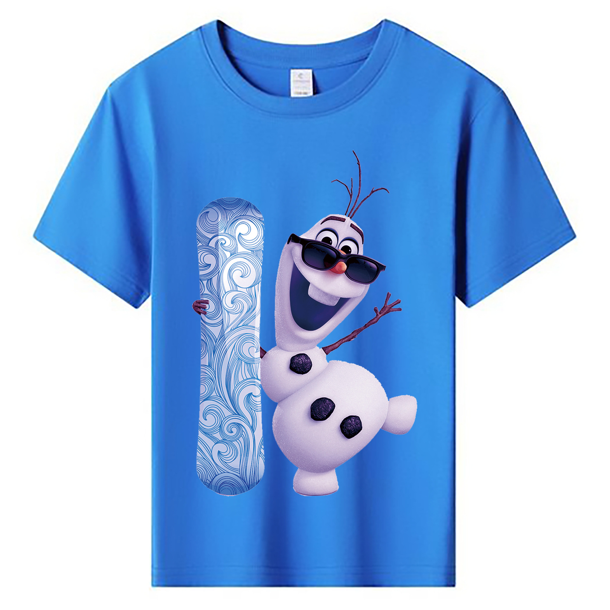 （画像用） アナと雪の女王 アンナ エルサ Frozen Anna Elsa 綿100％キッズTシャツ（フロントプリント）